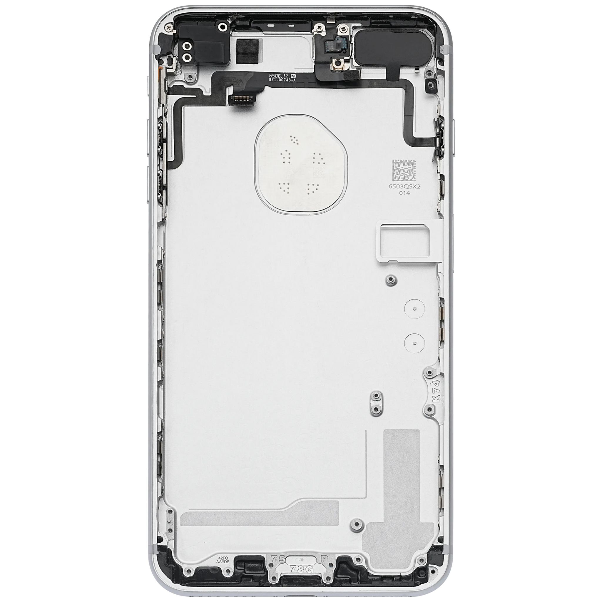 Back Housing W/ Small Components Pre-Installed For iPhone 7 Plus (Pull) (Silver)