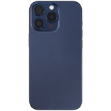 Back Housing W/ Small Parts For iPhone 15 Pro Max (US Version) (Pull) (Blue Titanium)