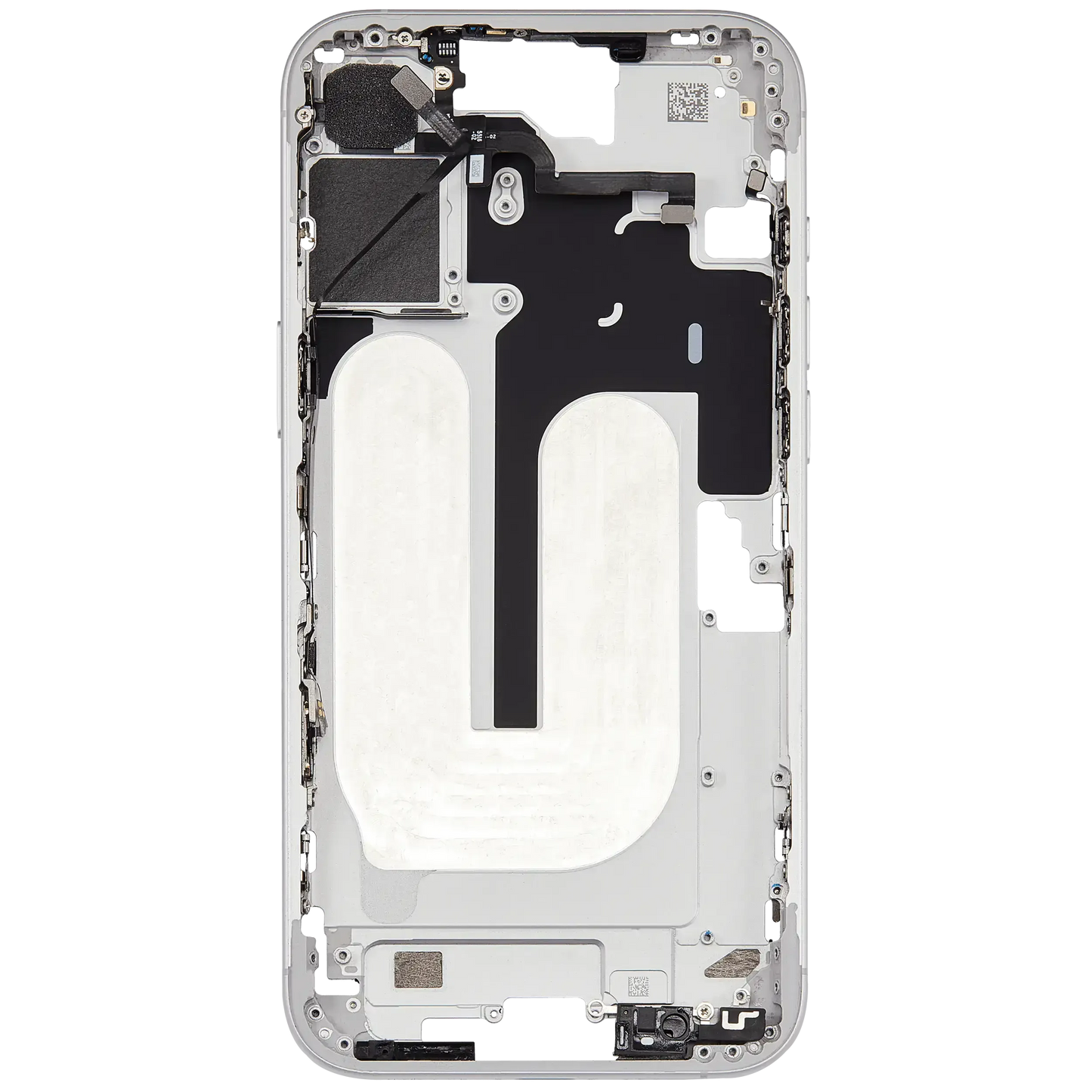 Mid-Frame Housing W/ Small Parts For iPhone 16 Plus (US Version) (Pull) (White)