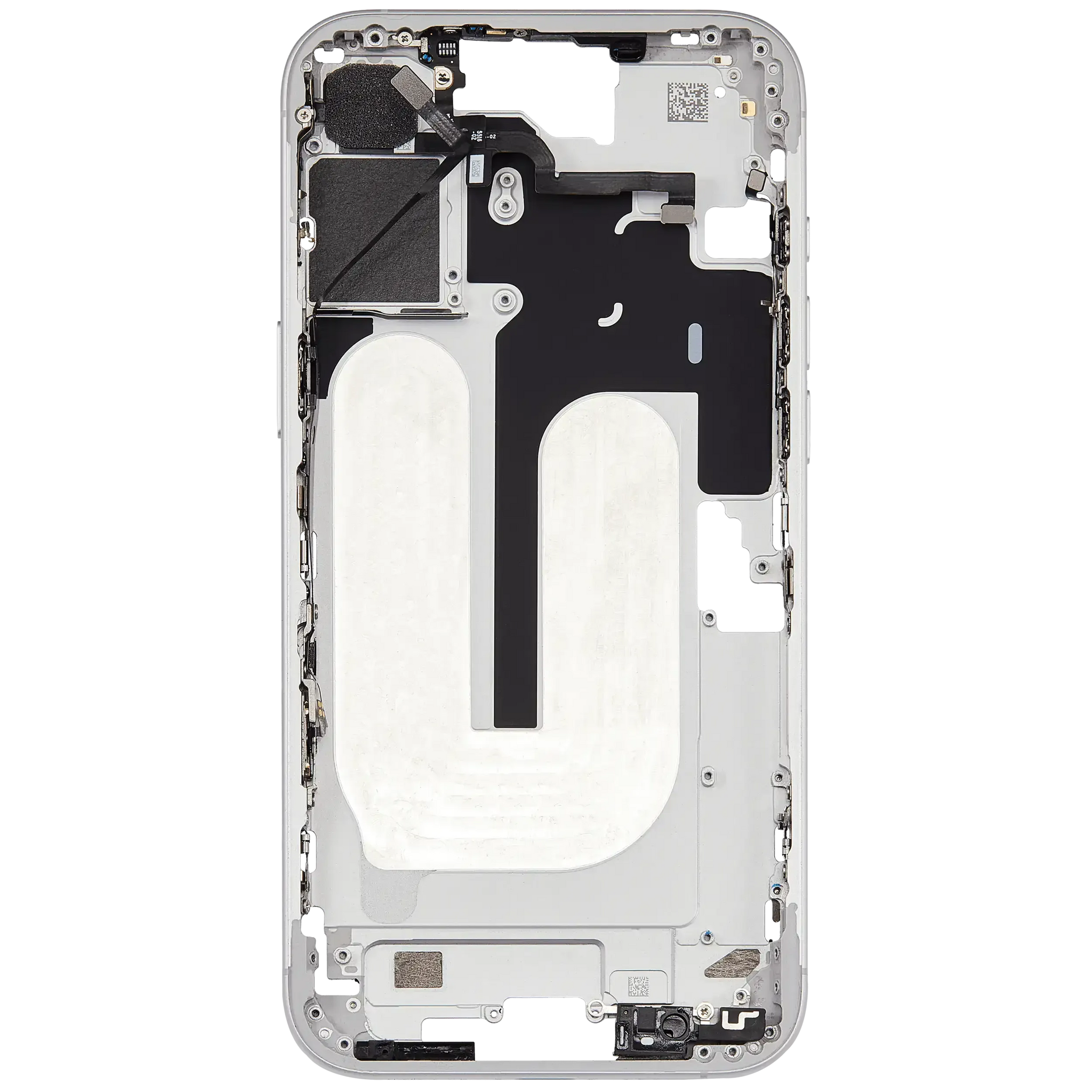 Mid-Frame Housing W/ Small Parts For iPhone 16 Plus (US Version) (Pull) (White)