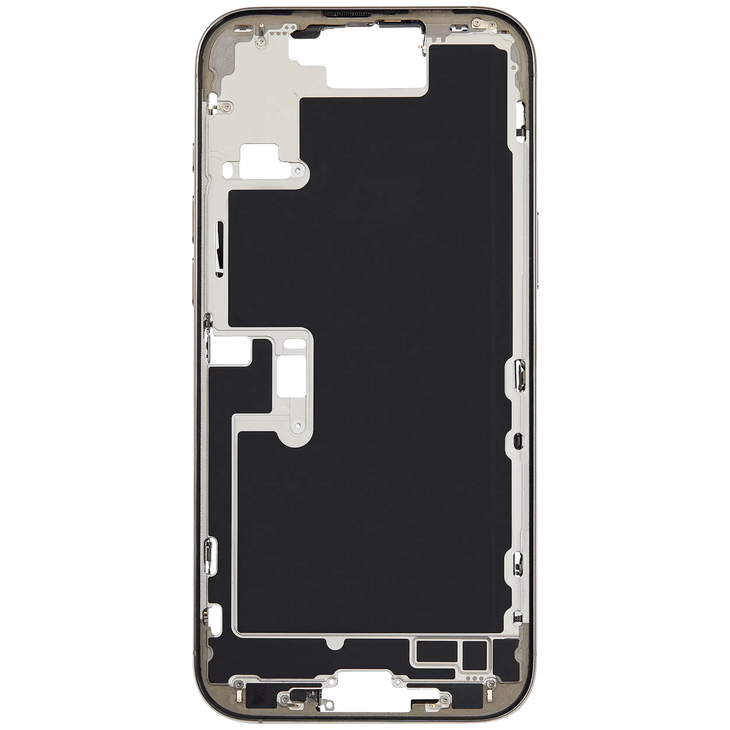 Mid-Frame Housing W/ Small Parts For iPhone 16 Pro Max (EU / Global Version) (Pull) (Natural Titanium)