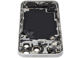 Back Housing W/ Charging Port Flex & Small Parts Compatible For iPhone 17 Pro Max (US Version) (Pull) (Silver)