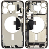 Mid-Frame Housing W/ Charging Port Flex & Small Parts For iPhone 15 Pro Max (US Version) (Pull) (White Titanium)