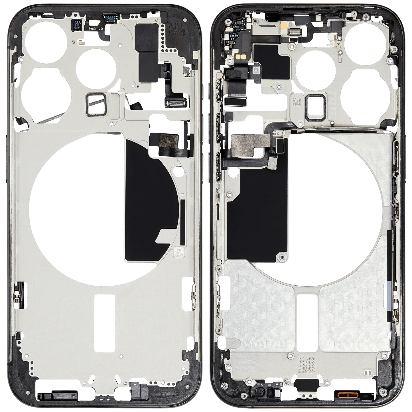 Mid-Frame Housing W/ Small Parts For iPhone 15 Pro (EU / Global Version) (Pull) (Black Titanium)