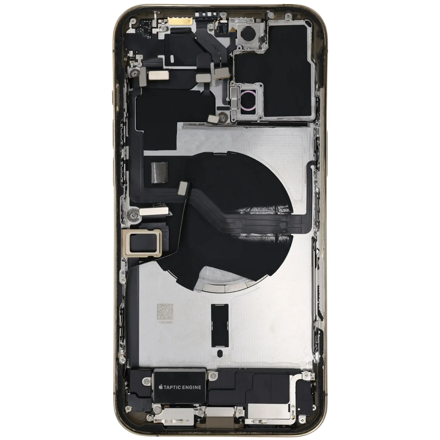 Back Housing W/ Charging Port Flex & Small Parts For iPhone 12 Pro Max (US Version) (Used OEM) (Pull) (Gold)