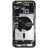 Back Housing W/ Charging Port Flex & Small Parts For iPhone 12 Pro Max (US Version) (Used OEM) (Pull) (Gold)