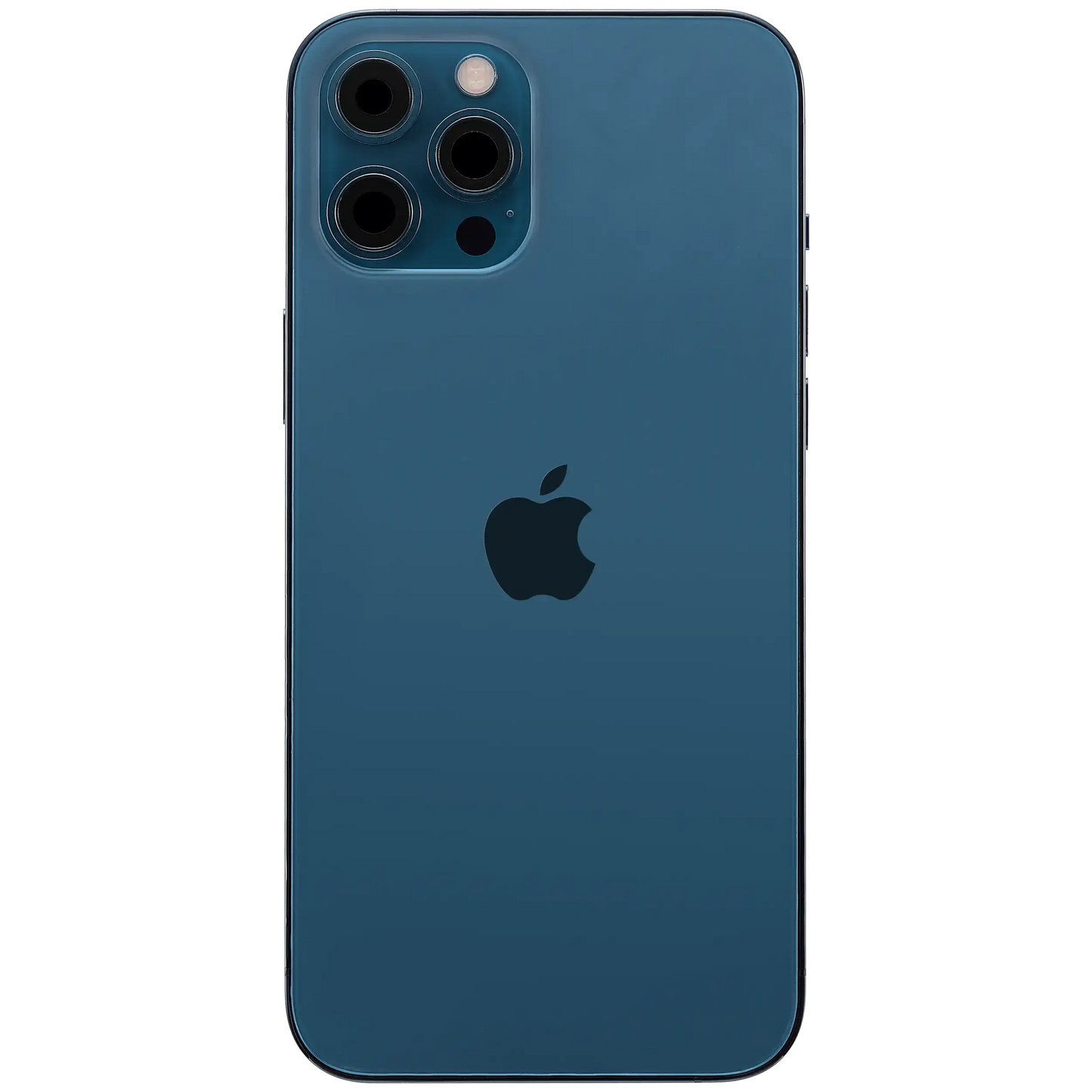 Back Housing W/ Charging Port Flex & Small Parts For iPhone 12 Pro Max (US Version) (Used OEM) (Pull) (Pacific Blue)