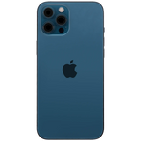 Back Housing W/ Charging Port Flex & Small Parts For iPhone 12 Pro Max (US Version) (Used OEM) (Pull) (Pacific Blue)