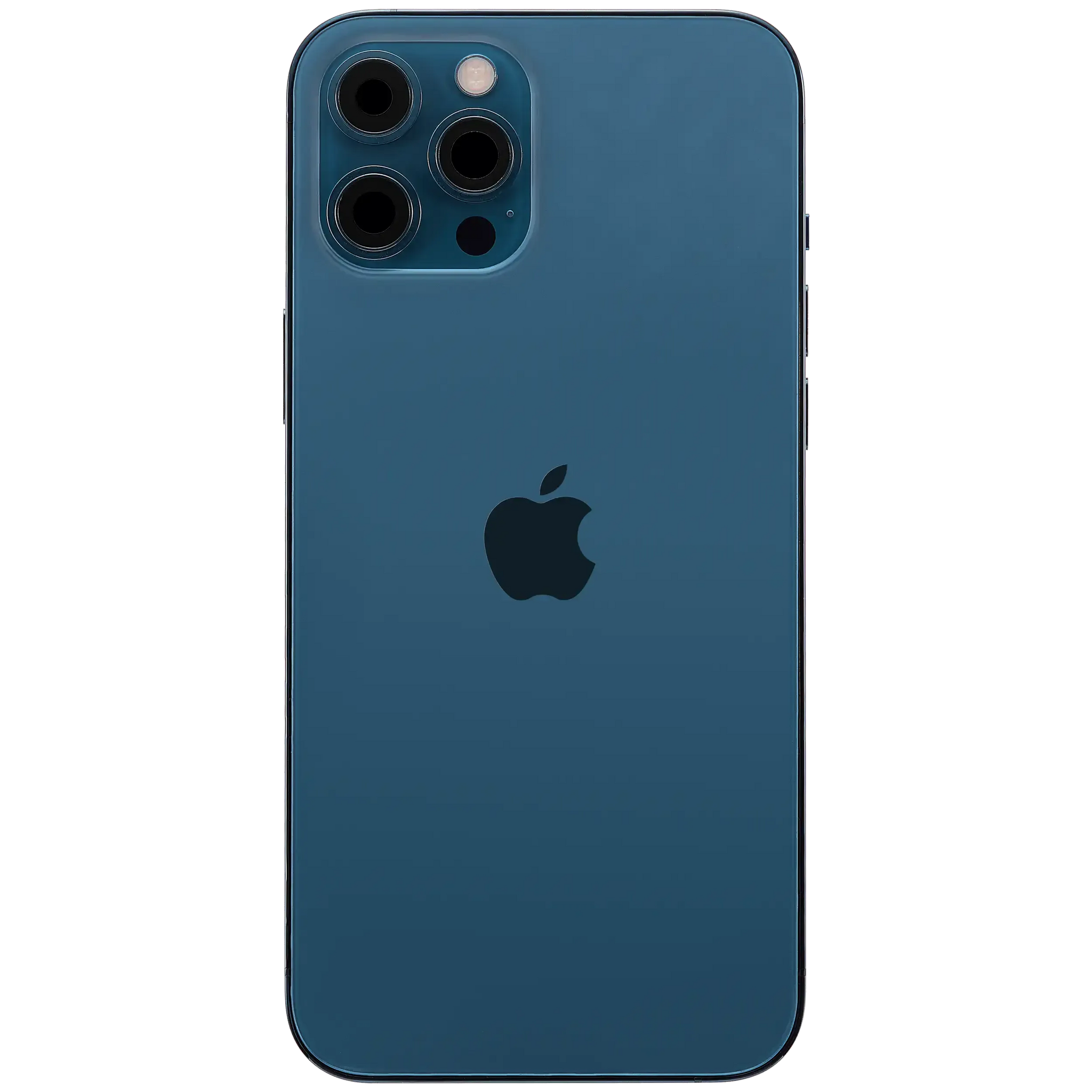 Back Housing W/ Charging Port Flex & Small Parts For iPhone 12 Pro Max (US Version) (Used OEM) (Pull) (Pacific Blue)