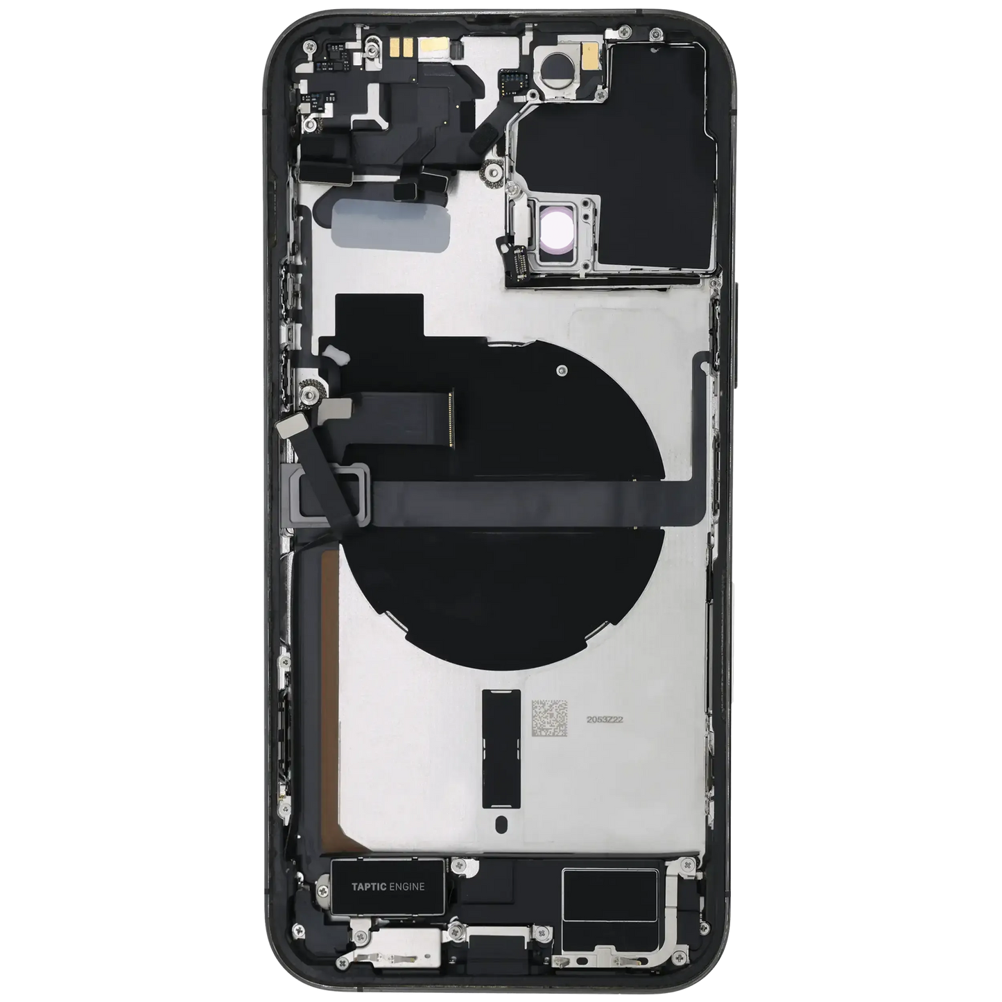 Back Housing W/ Charging Port Flex & Small Parts For iPhone 13 Pro Max (US Version) (Used OEM) (Pull) (Graphite)