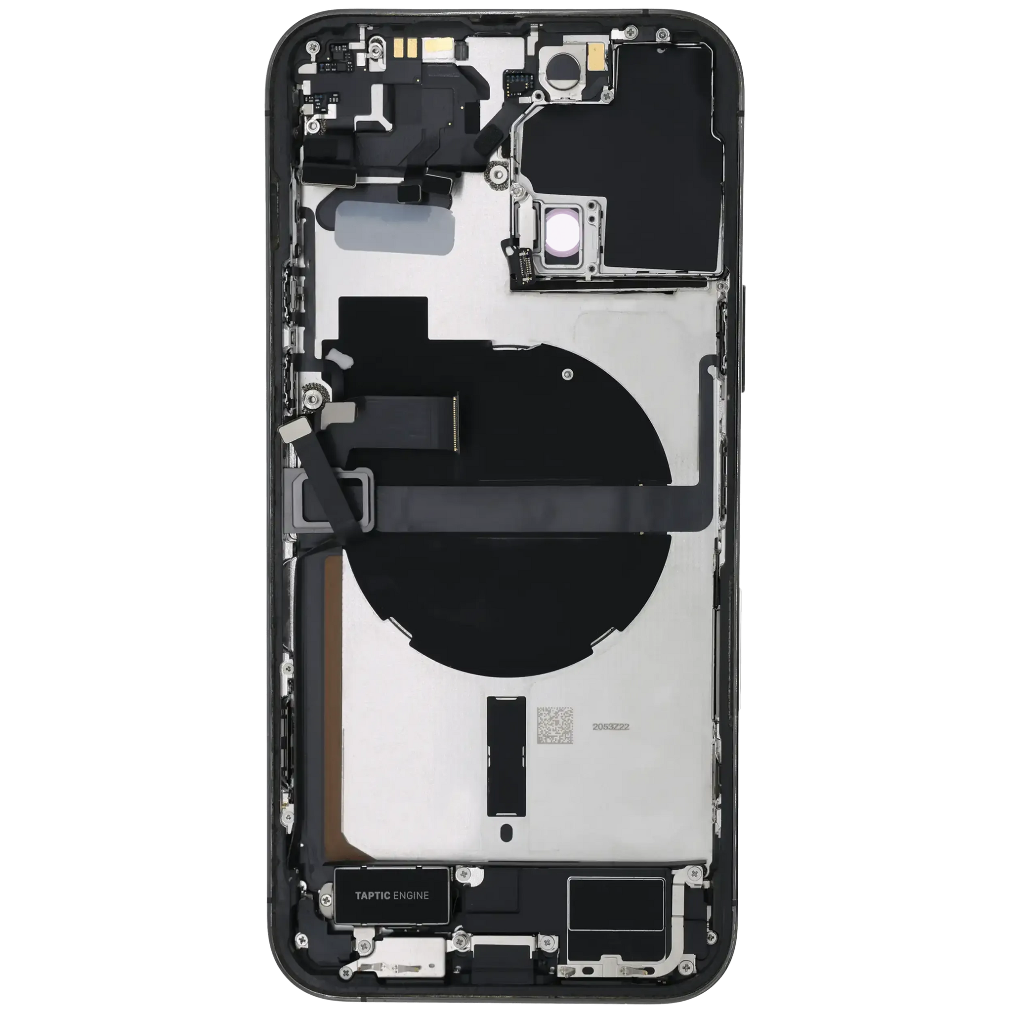 Back Housing W/ Charging Port Flex & Small Parts For iPhone 13 Pro Max (US Version) (Used OEM) (Pull) (Graphite)