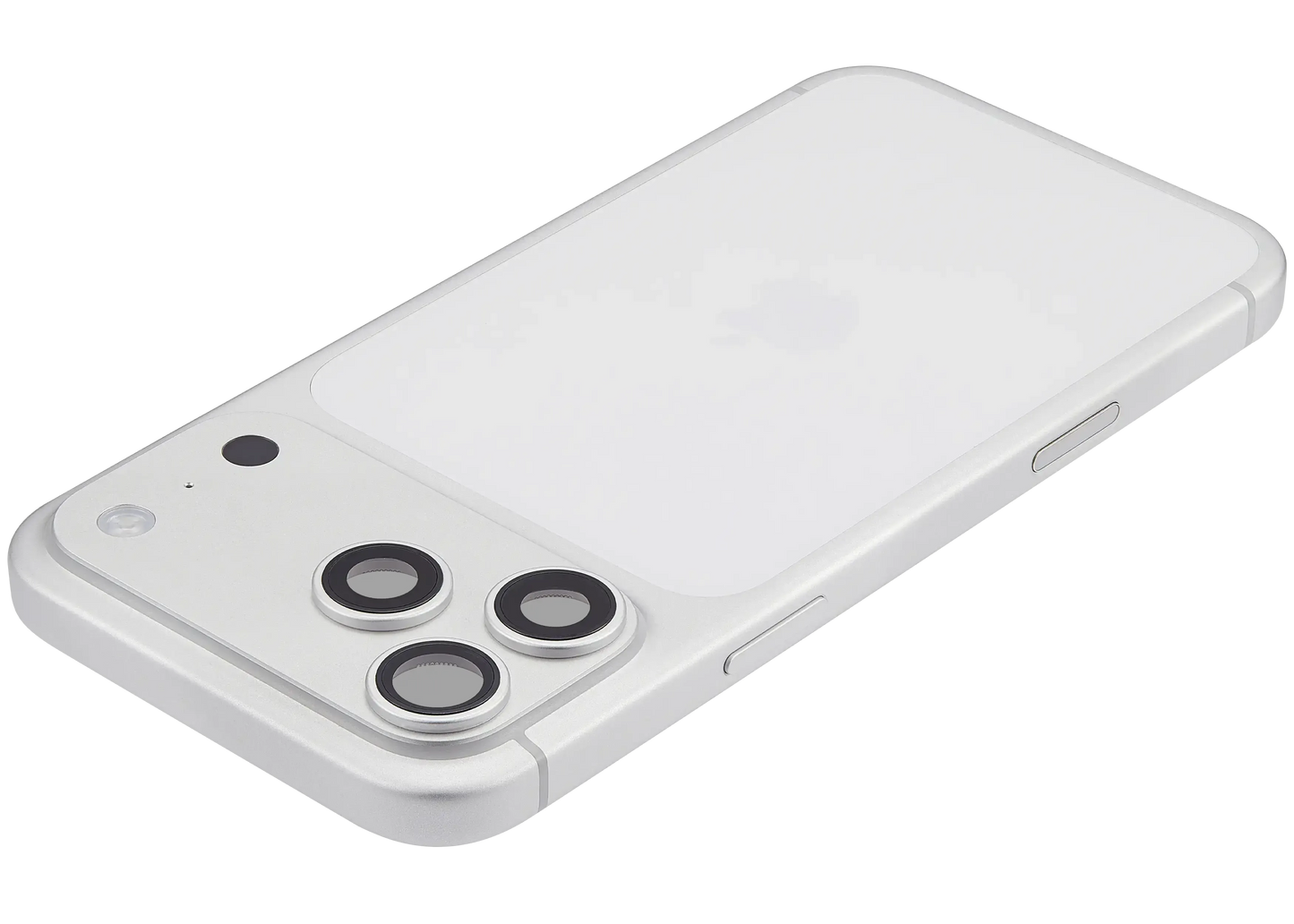 Back Housing W/ Charging Port Flex & Small Parts For iPhone 17 Pro Max (EU / Global Version) (Pull) (Silver)