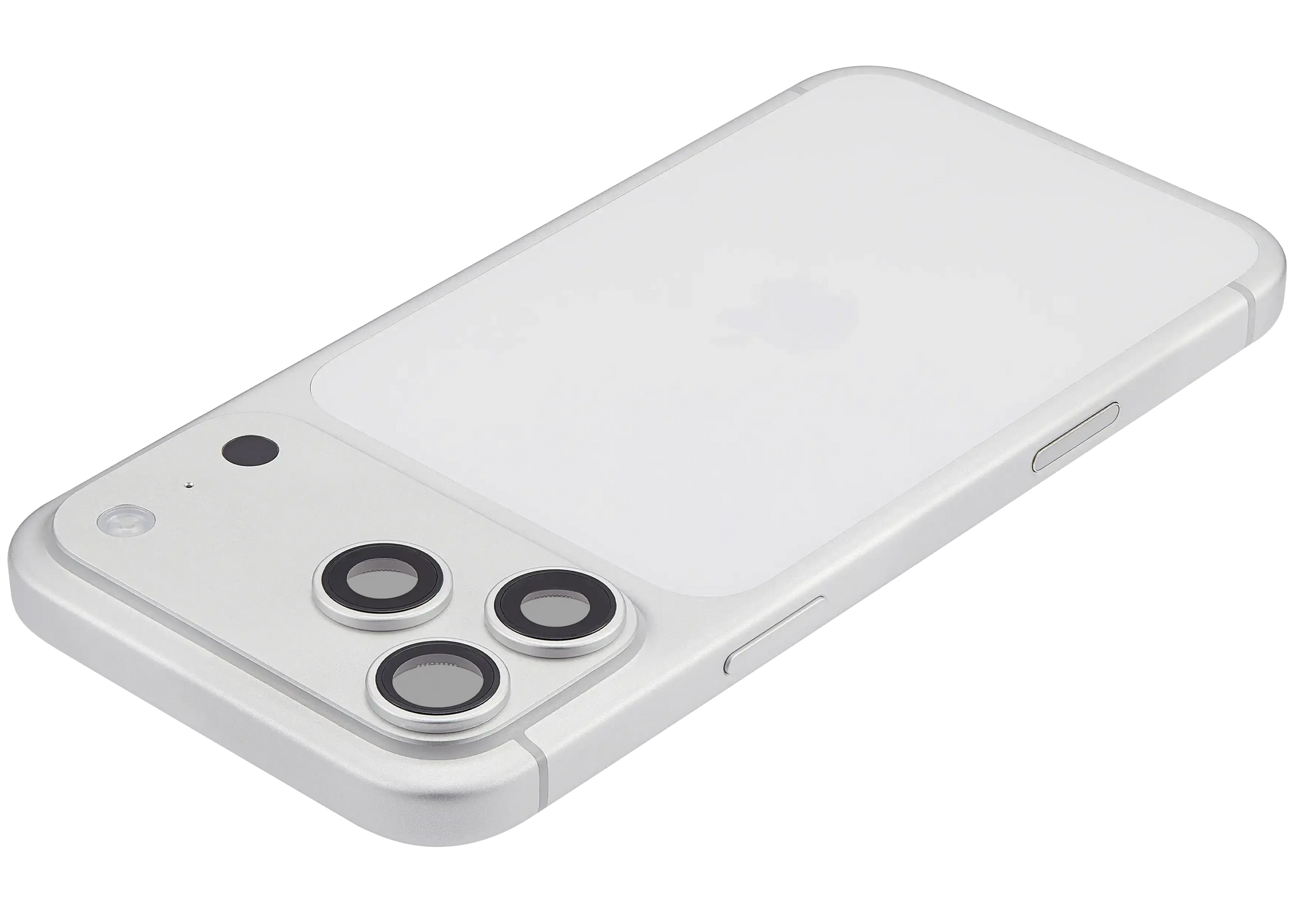 Back Housing W/ Charging Port Flex & Small Parts For iPhone 17 Pro Max (EU / Global Version) (Pull) (Silver)