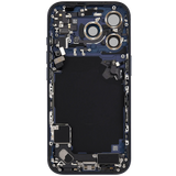 Back Housing W/ Charging Port Flex & Small Parts For iPhone 17 Pro (EU / Global Version) (Pull) (Deep Blue)