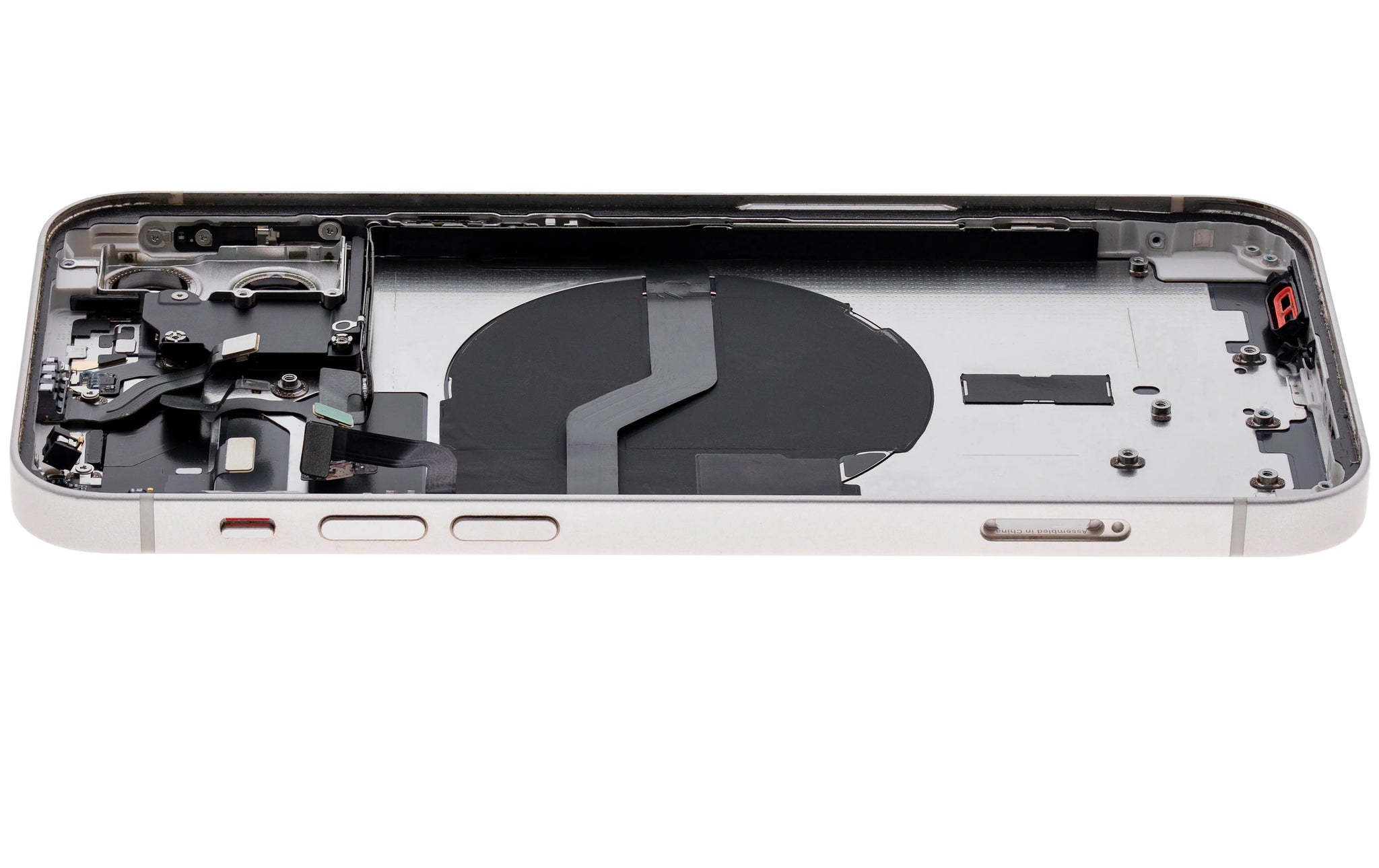 Back Housing W/ Small Parts For iPhone 12 (US Version) (Pull) (White)