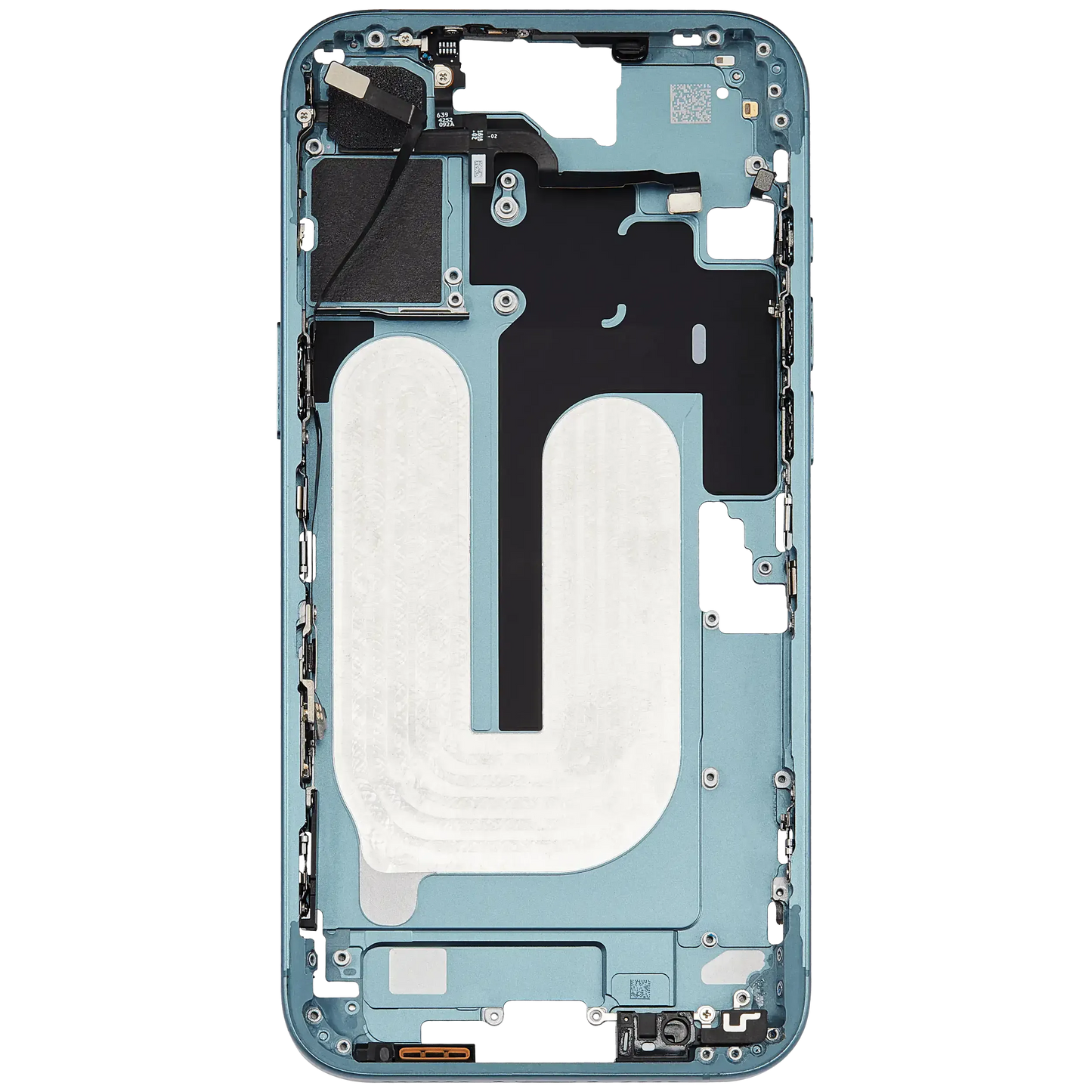 Mid-Frame Housing W/ Small Parts For iPhone 16 Plus (US Version) (Pull) (Teal)