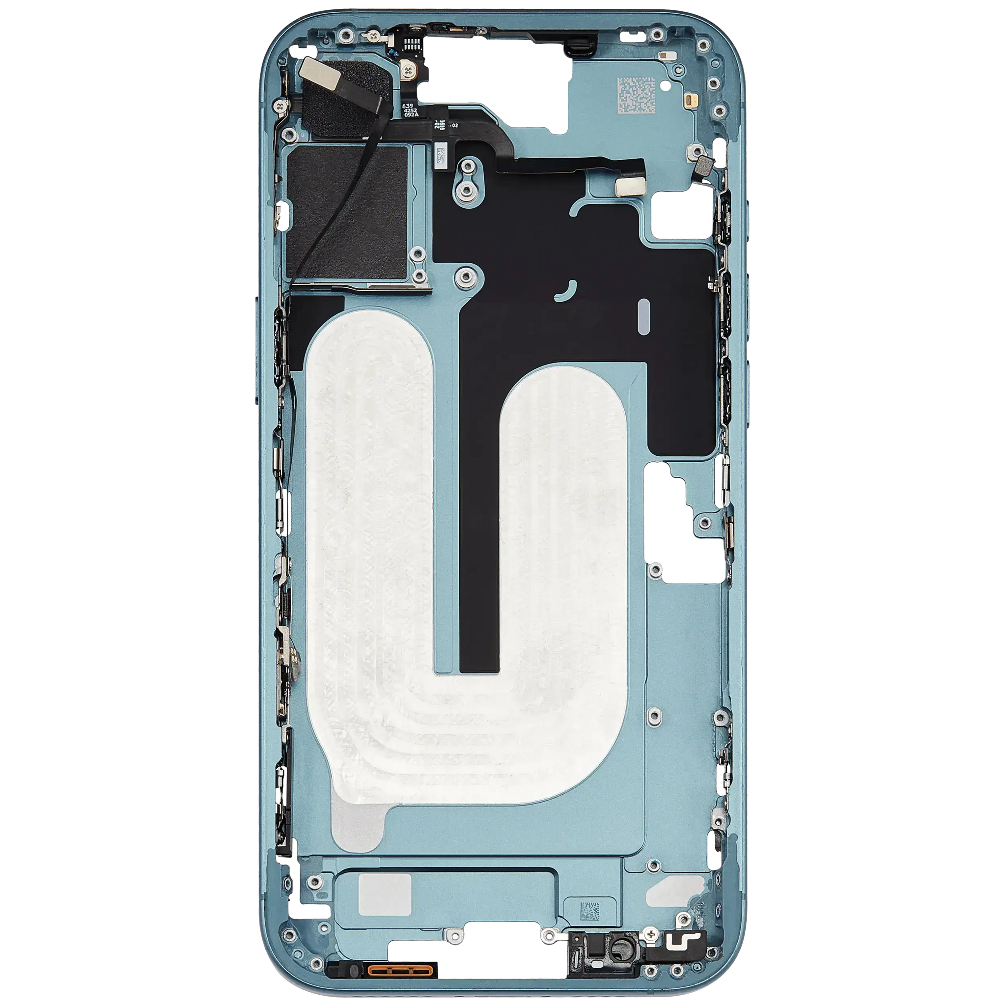 Mid-Frame Housing W/ Small Parts For iPhone 16 Plus (US Version) (Pull) (Teal)