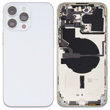 Back Housing W/ Small Parts For iPhone 14 Pro Max (US Version) (Pull) (Silver)
