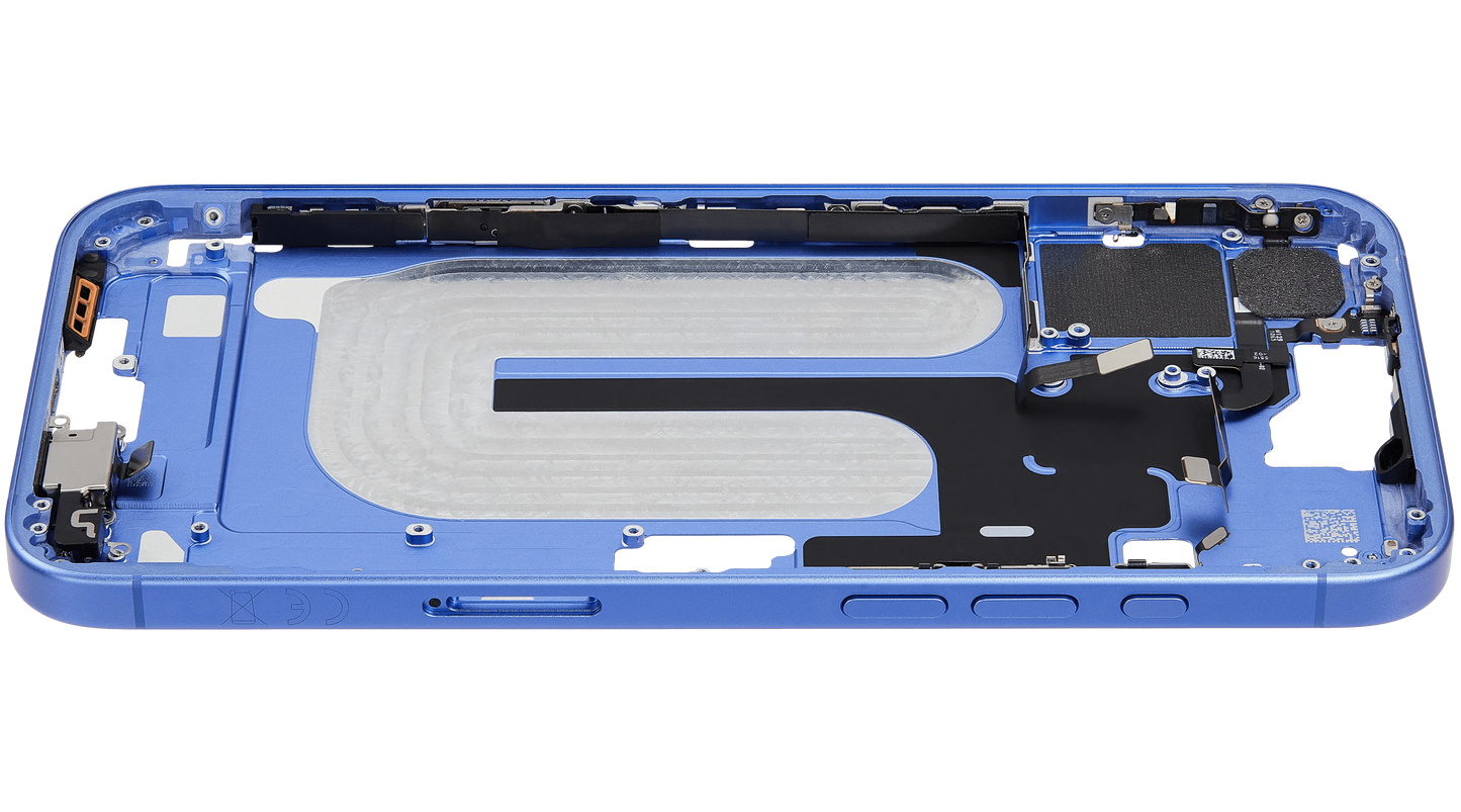 Mid-Frame Housing W/ Small Parts For iPhone 16 Plus (EU / Global Version) (Pull) (Ultramarine)