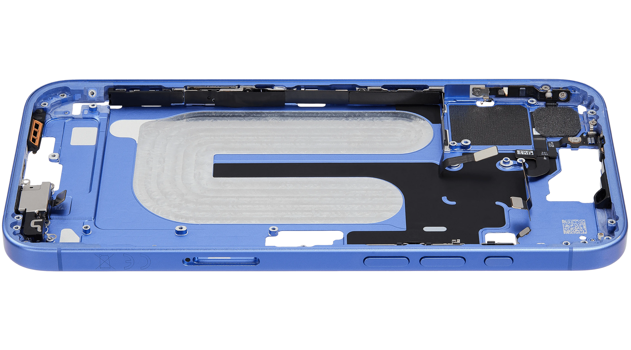 Mid-Frame Housing W/ Small Parts For iPhone 16 Plus (EU / Global Version) (Pull) (Ultramarine)