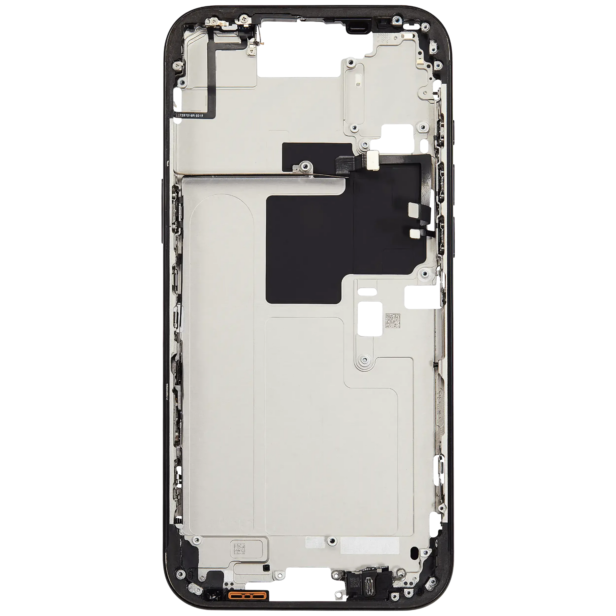Mid-Frame Housing W/ Small Parts For iPhone 16 Pro Max (EU / Global Version) (Pull) (Black Titanium)