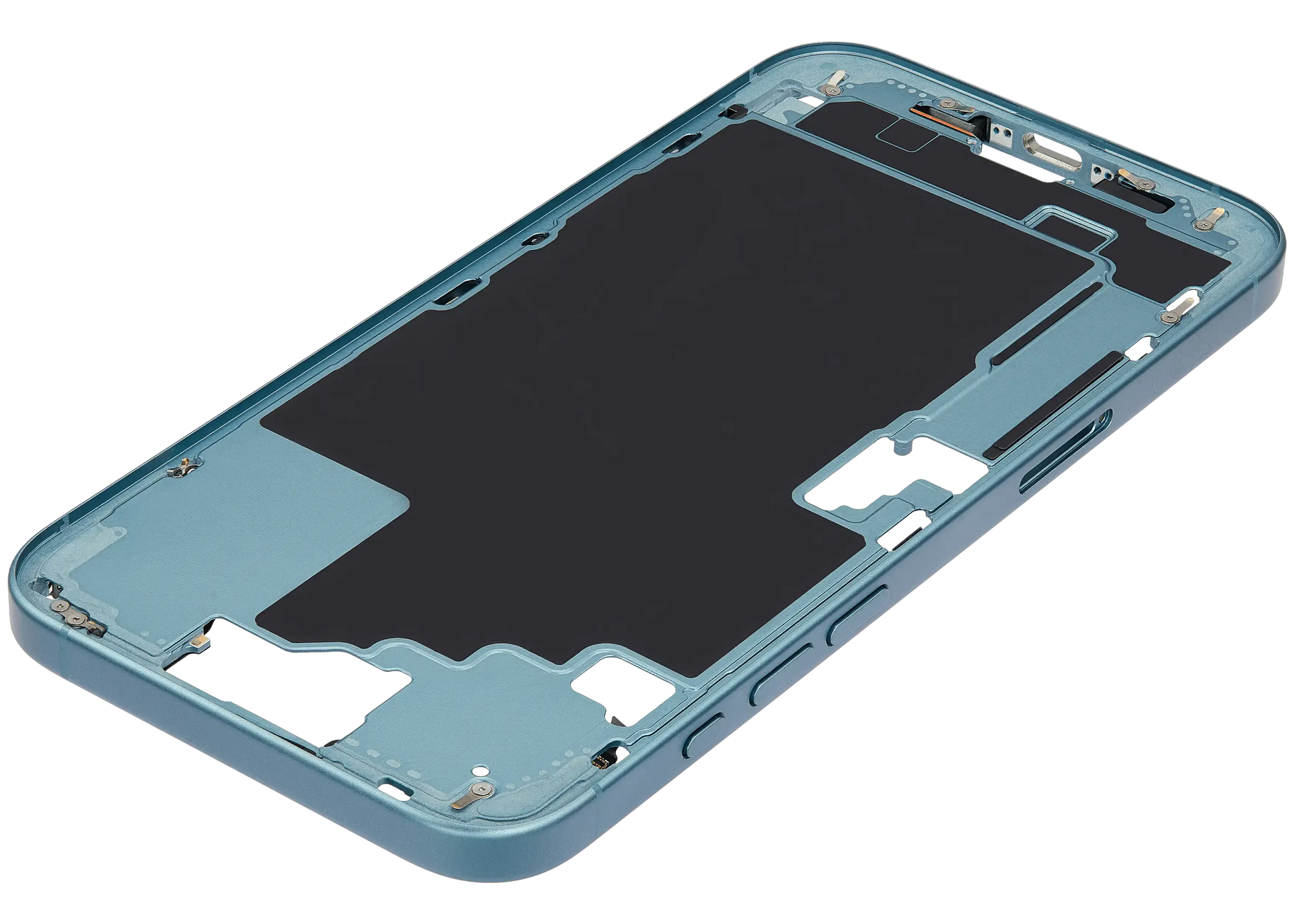 Mid-Frame Housing W/ Small Parts For iPhone 16 Plus (EU / Global Version) (Pull) (Teal)