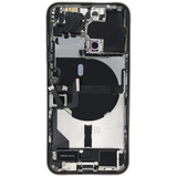 Back Housing W/ Charging Port Flex & Small Parts For iPhone 13 Pro (US Version) (Used OEM) (Pull) (Silver)