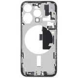 Mid-Frame Housing W/ Charging Port Flex & Small Parts For iPhone 15 Pro (US Version) (Pull) (White Titanium)