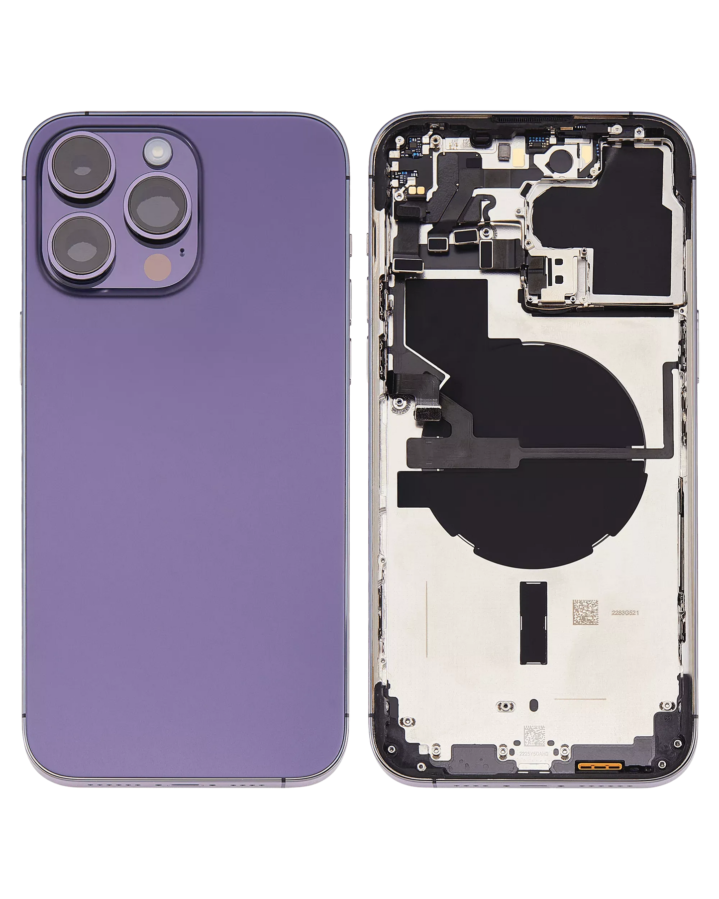 Back Housing W/ Small Parts For iPhone 14 Pro Max (US Version) (Pull) (Deep Purple)