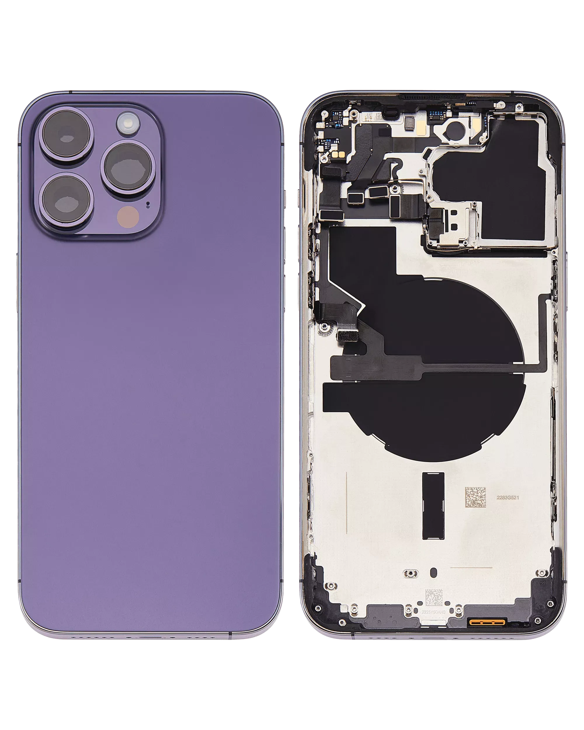 Back Housing W/ Small Parts For iPhone 14 Pro Max (US Version) (Pull) (Deep Purple)
