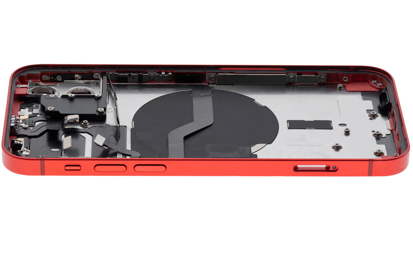 Back Housing W/ Small Parts For iPhone 12 (US Version) (Pull) (Red)