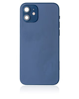 Back Housing W/ Charging Port Flex & Small Parts For iPhone 12 (US Version) (Used OEM) (Pull) (Blue)