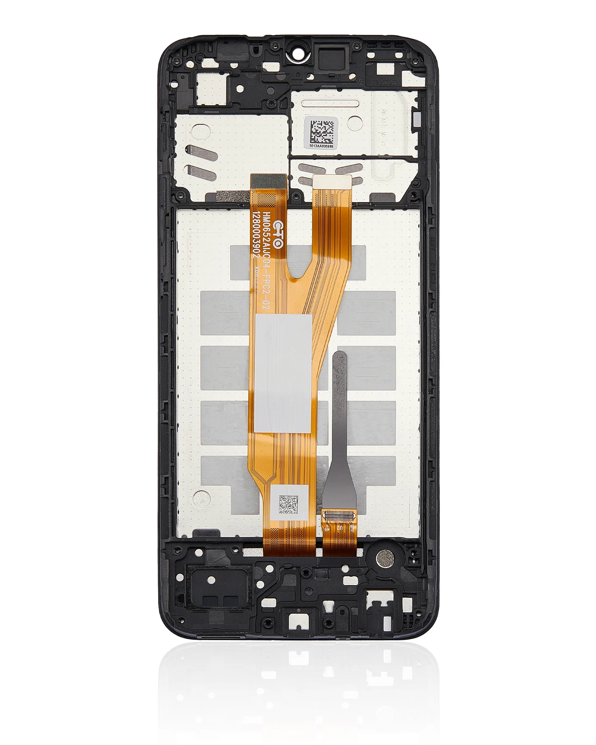 LCD Assembly With Frame For Samsung Galaxy A03 Core (A032 / 2021) (Refurbished) (Black)