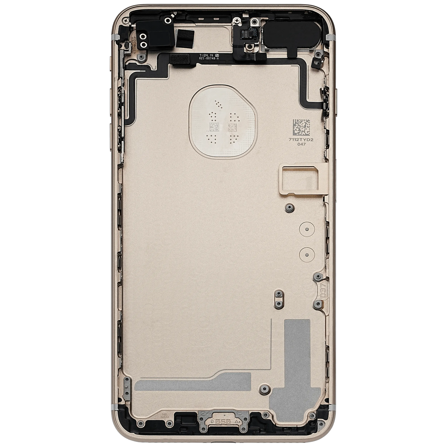 Back Housing W/ Small Components Pre-Installed For iPhone 7 Plus (Pull) (Gold)