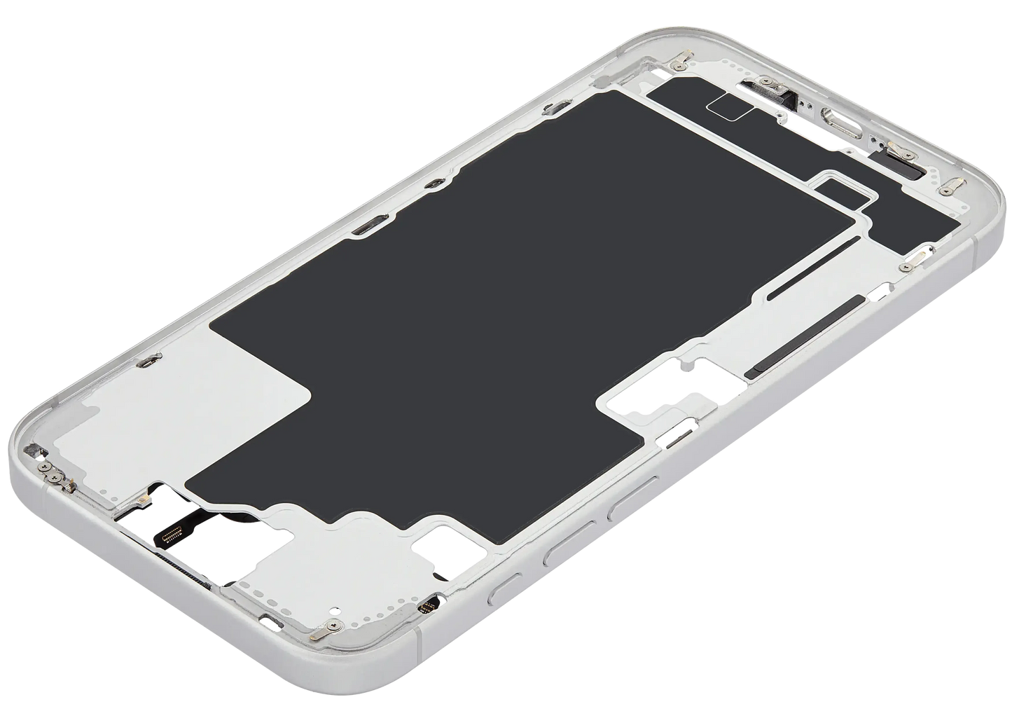Mid-Frame Housing W/ Small Parts For iPhone 16 Plus (US Version) (Pull) (White)