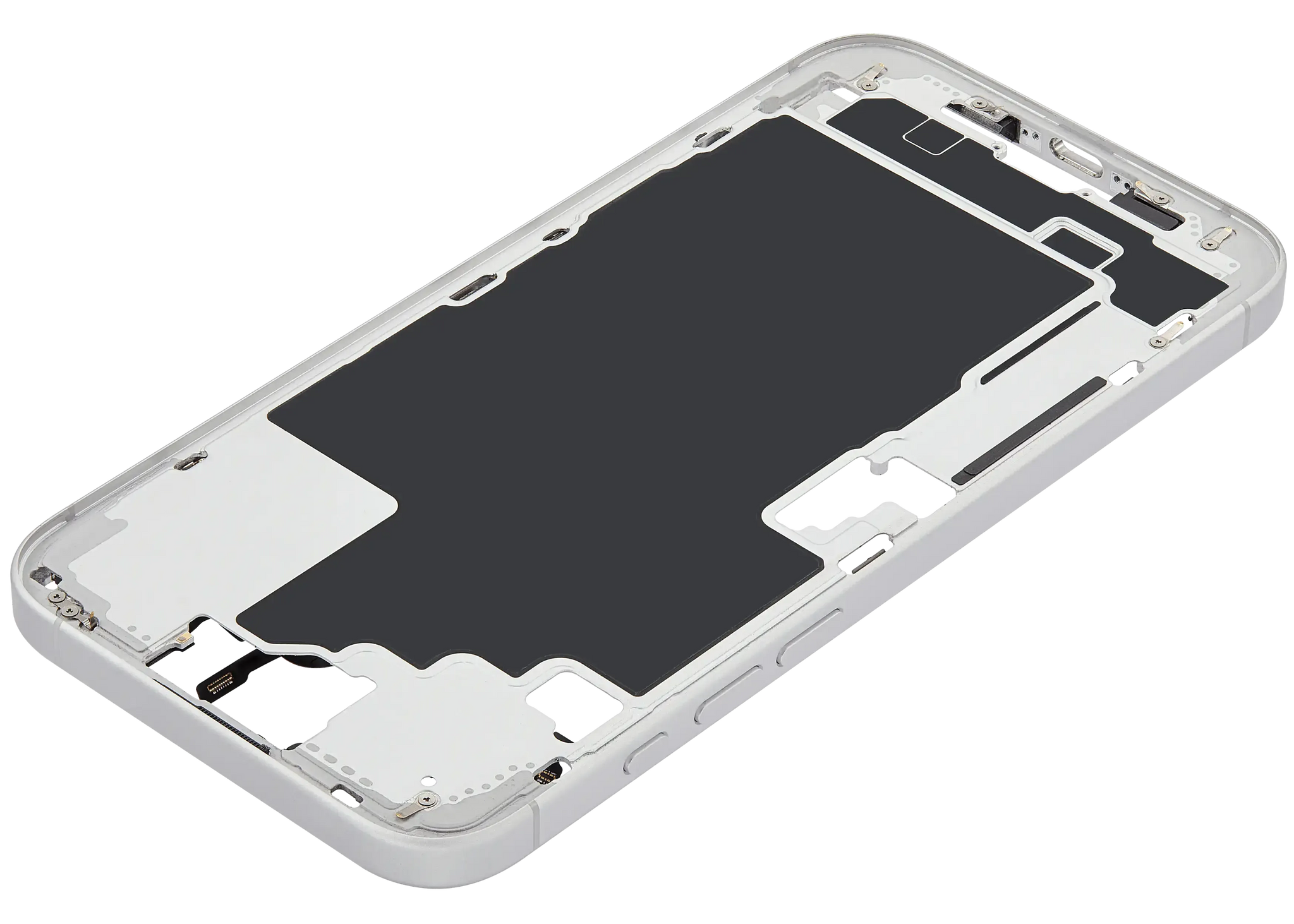 Mid-Frame Housing W/ Small Parts For iPhone 16 Plus (US Version) (Pull) (White)