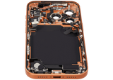 Back Housing W/ Charging Port Flex & Small Parts Compatible For iPhone 17 Pro (US Version) (Pull) (Cosmic Orange)
