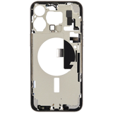 Mid-Frame Housing W/ Charging Port Flex & Small Parts For iPhone 15 Pro Max (US Version) (Pull) (White Titanium)