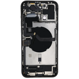 Back Housing W/ Charging Port Flex & Small Parts For iPhone 12 Pro Max (US Version) (Used OEM) (Pull) (Pacific Blue)