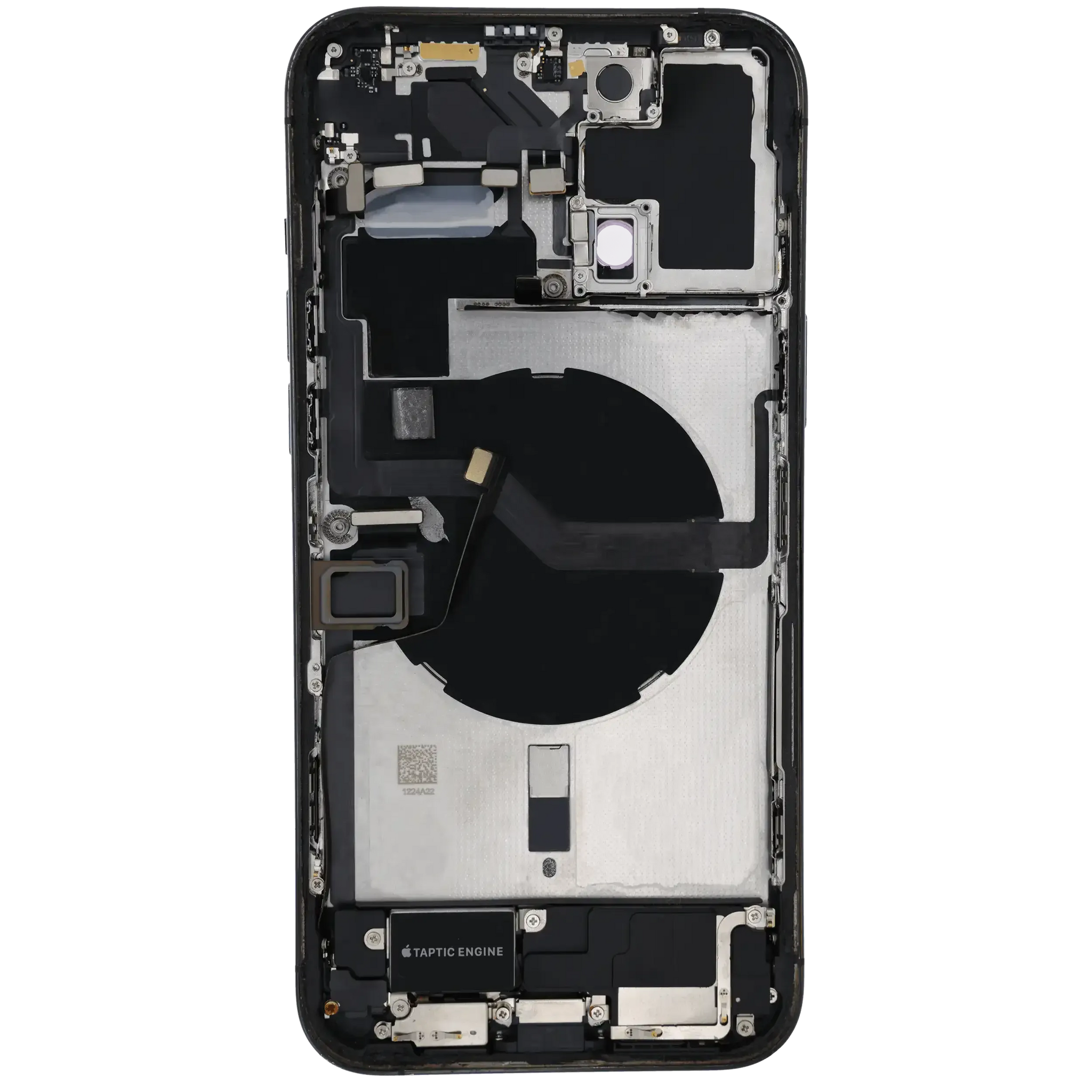Back Housing W/ Charging Port Flex & Small Parts For iPhone 12 Pro Max (US Version) (Used OEM) (Pull) (Pacific Blue)
