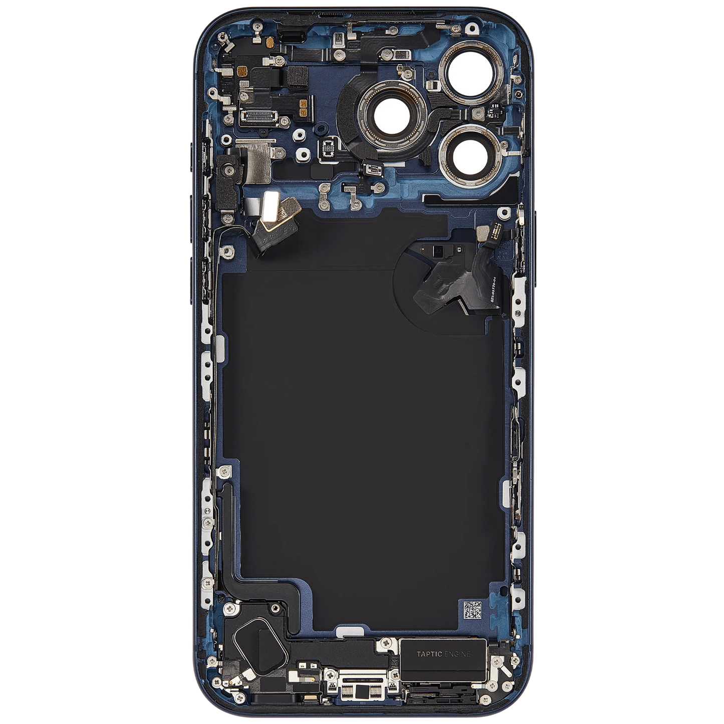 Back Housing W/ Charging Port Flex & Small Parts For iPhone 17 Pro Max (US Version) (Pull) (Deep Blue)