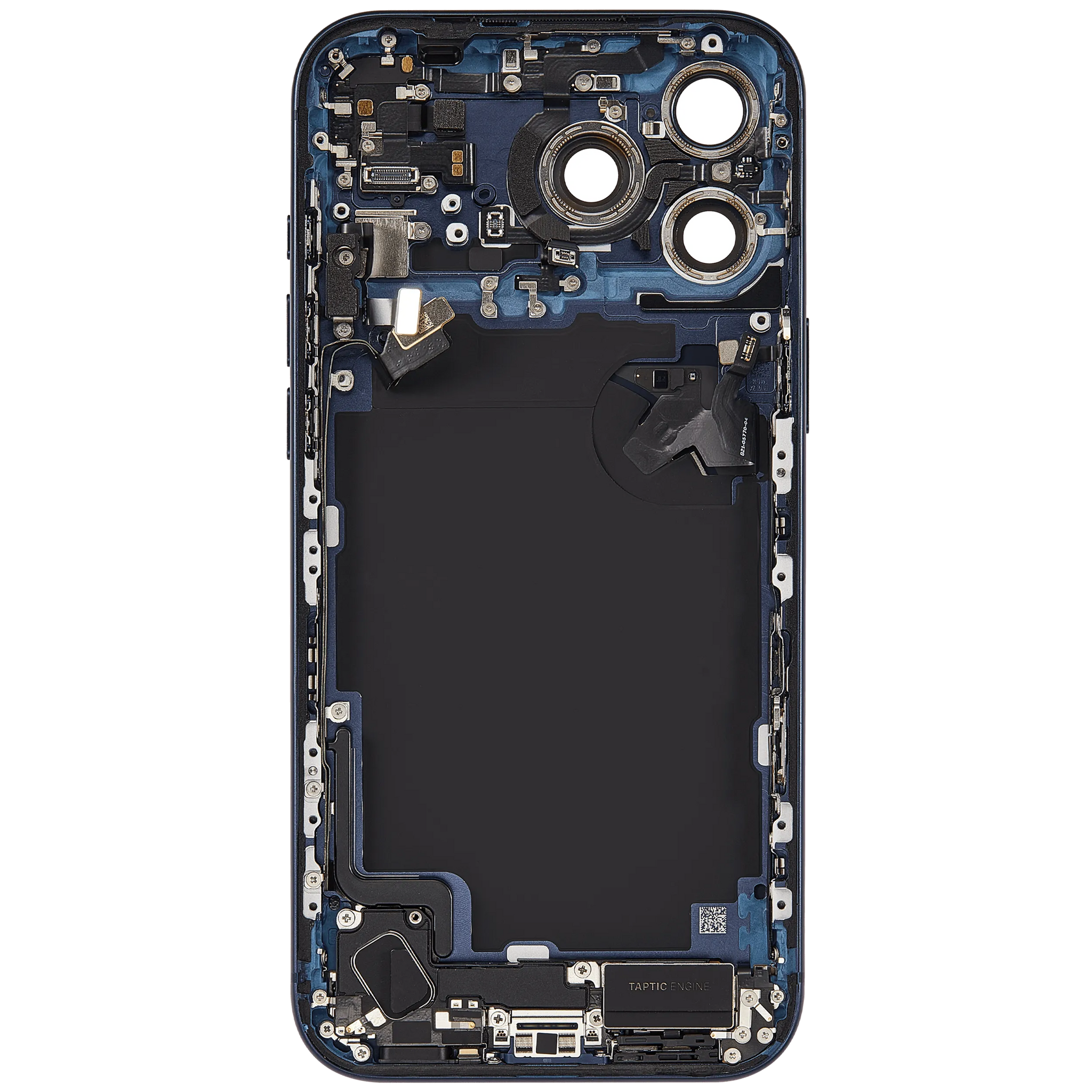 Back Housing W/ Charging Port Flex & Small Parts For iPhone 17 Pro Max (US Version) (Pull) (Deep Blue)