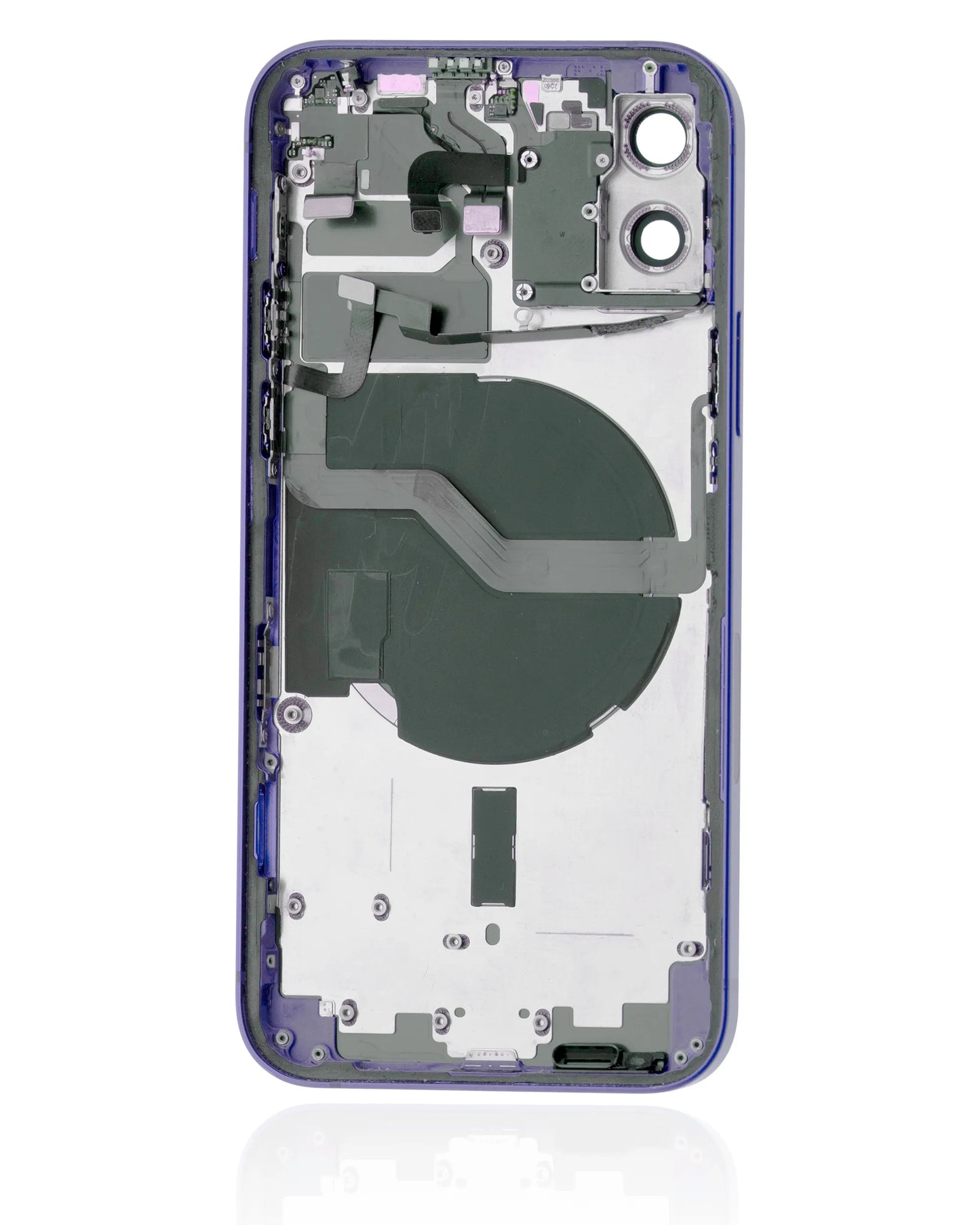 Back Housing W/ Small Parts For iPhone 12 (US Version) (Pull) (Purple)