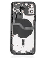 Back Housing W/ Small Parts For iPhone 12 (EU / Global Version) (Pull) (Black)