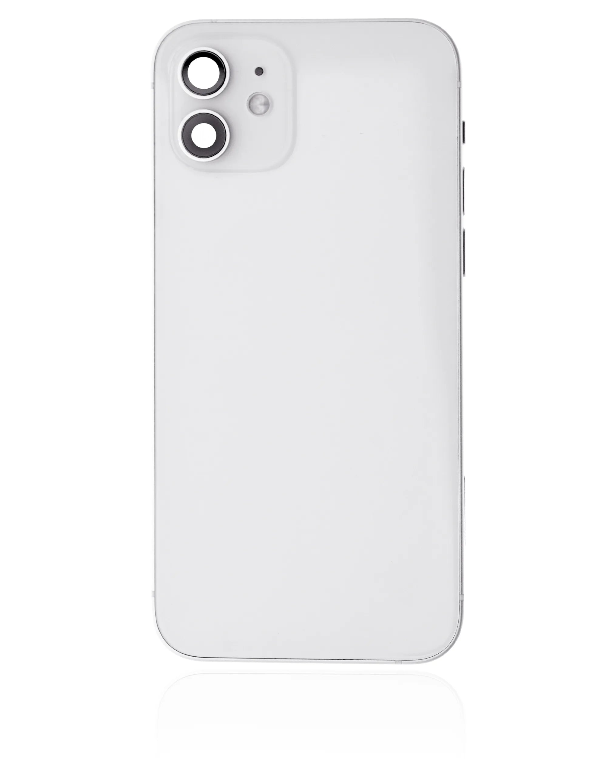Back Housing W/ Small Parts For iPhone 12 (US Version) (Pull) (White)