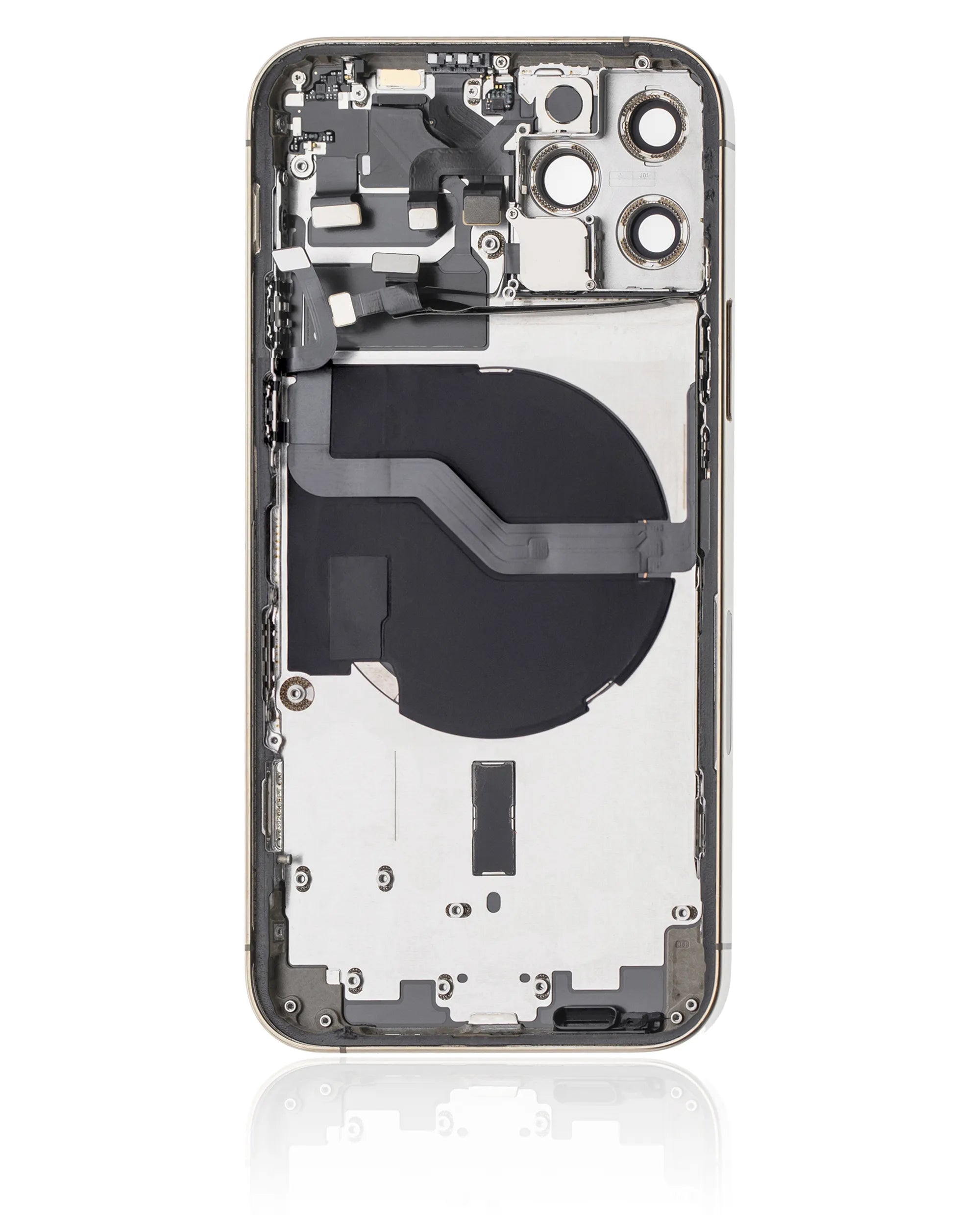 Back Housing W/ Small Parts For iPhone 12 Pro (EU / Global Version) (Pull) (Gold)