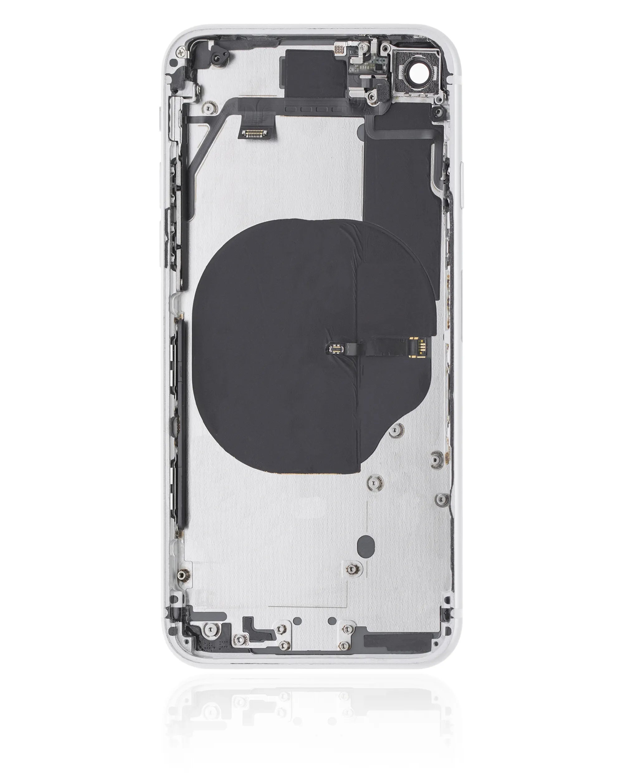 Back Housing W/ Small Components Pre-Installed For iPhone SE (2020) (Used OEM) (Pull) (White)