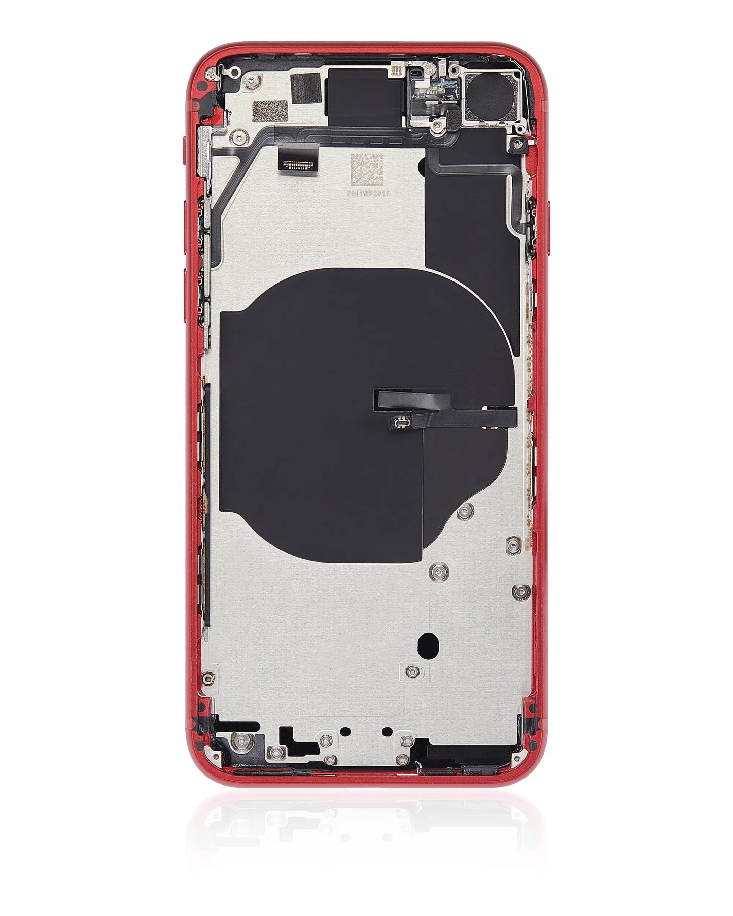 Back Housing W/ Small Components Pre-Installed For iPhone SE (2022) (Pull) (Red)