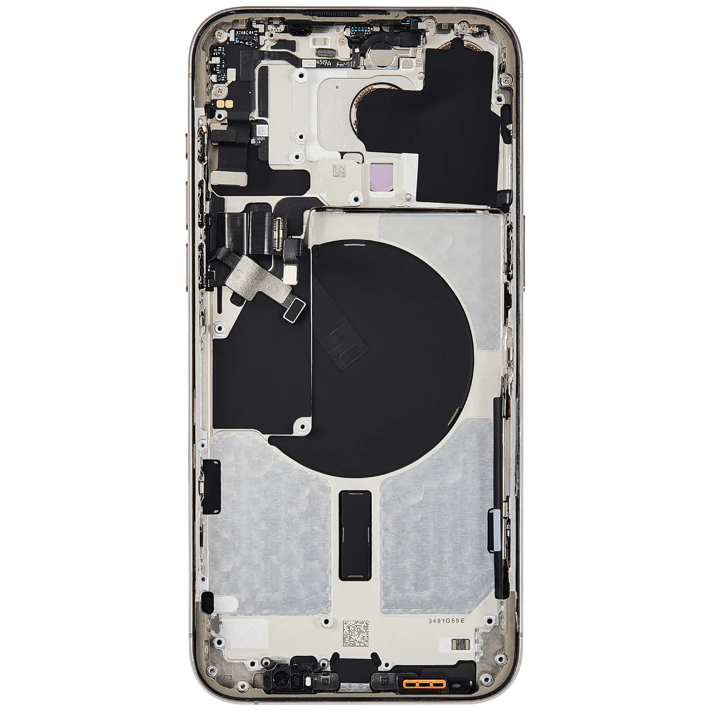 Back Housing W/ Small Parts For iPhone 15 Pro Max (US Version) (Pull) (Natural Titanium)