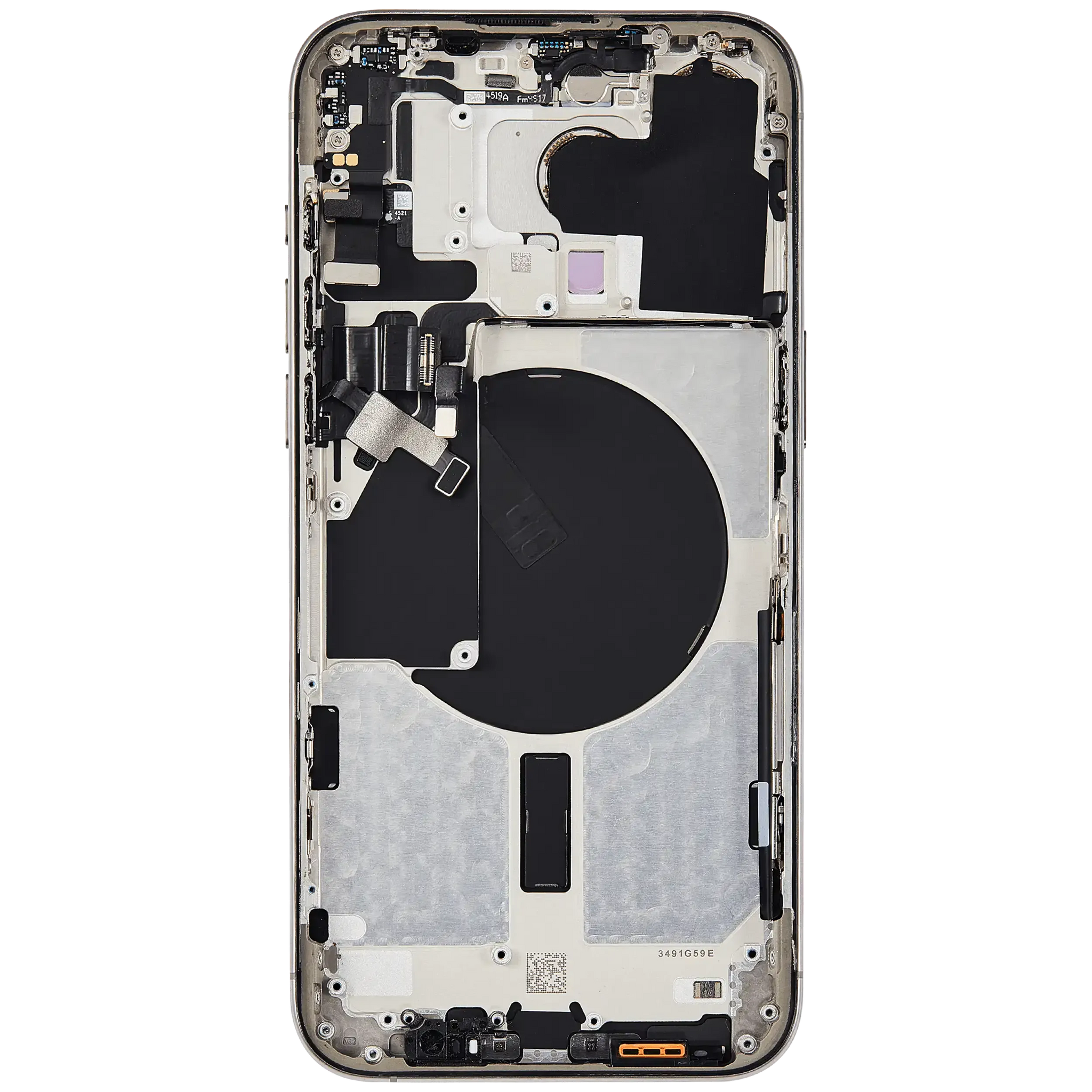 Back Housing W/ Small Parts For iPhone 15 Pro Max (US Version) (Pull) (Natural Titanium)